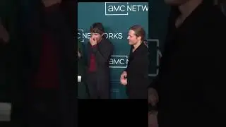 Sam Reid with Nicholas Denton and Elizabeth McGovern at the AMC Upfront event #iwtv #samreid