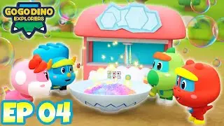 🌈Go Go Dino 🦖SEDAPNYA! 😲 Air Warna - Warni Ni! ❤️💛💚💙| Kartun Anak | EP 04 | GOGODINO BAHASA MELAYU |