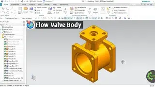 How to make Valve Body in NX | NX Part modelling Tutorial | Flow tee Valve in NX