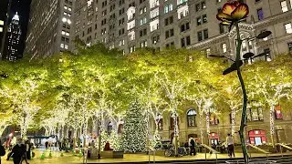 New York City LIVE Holiday Walk ✨ Exploring Downtown Manhattan on Saturday Night (November 27, 2021)