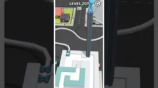 Blue man on butterfly tiles||Stacky Dash level-207#shorts