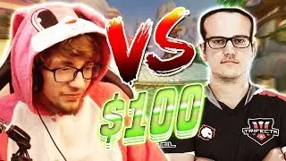 Smite: 1v1 Vs. Weak3n for $100