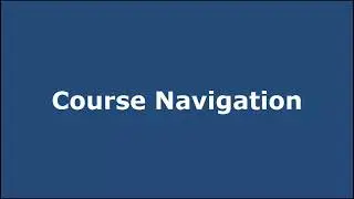 Canvas Course Navigation