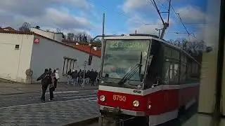 641. 28 12 25. Praha1. Маршрут трамвая 23.