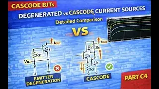 Emitter Degeneration vs Cascode BJT Current Sources | Detailed Analysis (Part C4)