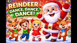 Reindeer Dance, Dance, Dance! 🦌 | Christmas Dance for Kids | Pop Kids School