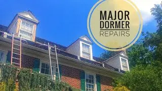 Major repairs on three Dormers: residing & window sill replacement