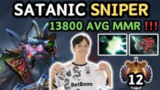 🔥 Rank 12 Satanic SNIPER Midlane Gameplay 7.37e 🔥 Satanic Perspective - Dota 2