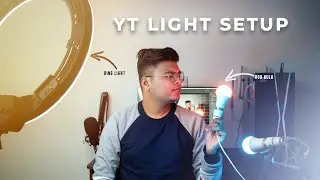 Creative lighting setup for YouTube in budget