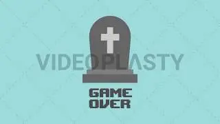 RIP Game Over Icon Stock Animation [MOV & GIF]