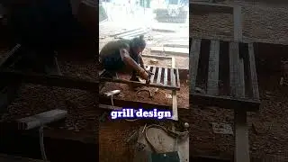 How to make iron pipe grill design #grill #welding #grilldesign #grillgrates  #machine #ceramicgrill