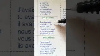 le verbe confire au plus que parfait #fran&ccedil;ais#french#education#maroc#francophone#conjugaison