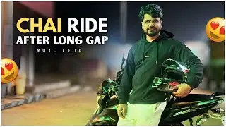 Chai Ride After a Long Gap | Weekend ride | చాల రోజులు తర్వత టీ రైడ్ కి వెళ్ళా | Telugu Moto Vlogs