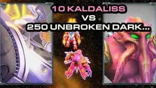10 Kaldalis vs 250 Unbroken Darkweaver, who wins?