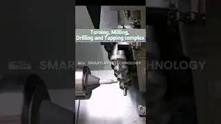 Smart Lathe CNC SL-36 with Bar Feeder and Y axis device | CNC Smartlathe