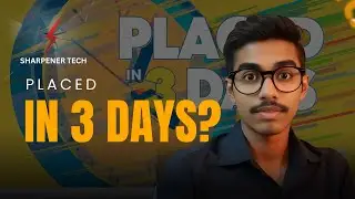 Placed in 3 Days? #placement #sharpenertech #coding #job #itcareer
