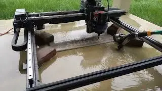 Cutting Ceramic Tile with DIY portable CNC router