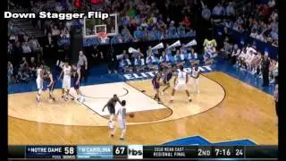 NCAA Tournament Sets - UNC Down Stagger Flip