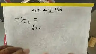 how to convert or implement AND gate using NOR gate