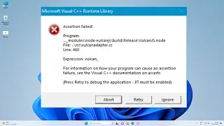SOLUCI&Oacute;N Microsoft visual C++ Assertion Failed Error en Windows 11/10/8/7 | Adobe AI error Visual