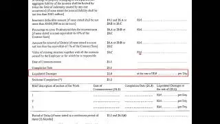 3.28 Damages for Non-Completion (PAM Contract 2018 cl 22)