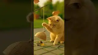 Bamboo Colander Trap Garden! 🎍🥢 Will the Mouse Take the Bait? #shorts #viralshorts #tabbycat #trap