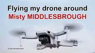 A Cinematic Drone Flight Over Misty Middlesbrough.  #middlesbrough #middlesbroughfc #drone #flying