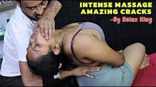 Intense Massage & Amazing Cracks | She Experienced Magical Hands Scratching | Neck Cracking | ASMR