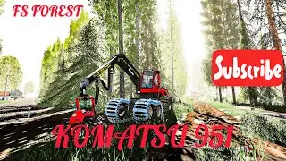 Fs19 real time harvesting with Komatsu 951