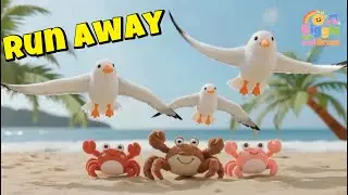 Baby Crab Song 🦀 | Plush toys |  Animals for Kids | Fun Preschool Song | Mozeed