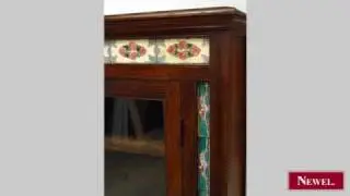 Antique Anglo-Indian style hardwood buffet cabinet with