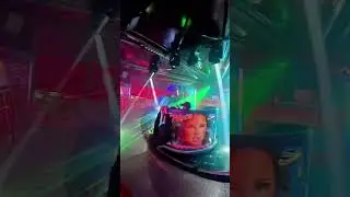 JUSTIN CODONA'S STARCHASER LIGHT SHOW! #letsgooo #strobelight #lasers #waltzer #Funfair