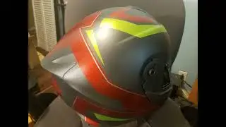 Painted my helmet. Createx paints and PPG Shop Line clear coat.