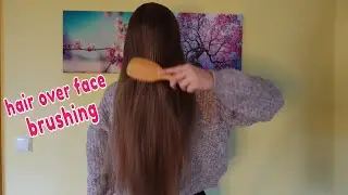 ASMR Long Hair Over Face Brushing - ONLY!