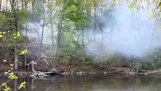 Little falls fire started by fallen power lines