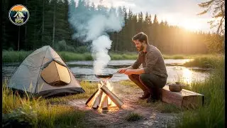 Camping Alone at Riverside | Peaceful Solo Camping Vlog in Nature