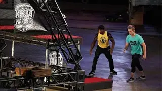 Najee Richardson and Austin Gray Go Head to Head on the American Ninja Warrior 12 Power Tower