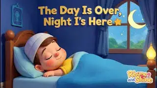 The Day Is Over, Night Is Here 🌙 | Islamic Bedtime Rhyme with Duas | Rhyme and Shine