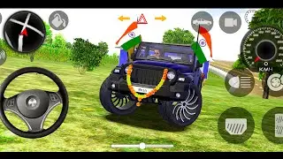 Modified Mahindra Thar😈Games:Indian Black Thar (Gadi Wala Games) Car Game Android Game - #Games
