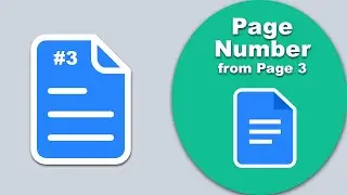 how to add page numbers in google docs starting on page 3