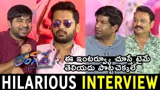 Rang De​ Movie Hilarious Interview | Nithiin, Keerthy Suresh, Vennela Kishore & Abhinav Gomatam