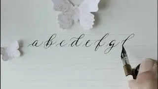 how to write in calligraphy - alphabet - easy way