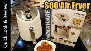 Farberware Air Fryer 2.5L/2LB: 1st look & Review (philips airfryer alternative)