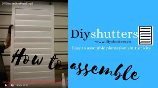 How to assemble, hidden tilt, plantation shutter #DIYshutters.co