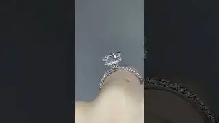 2.5ct Round Diamond Hidden Halo Engagement Ring - 