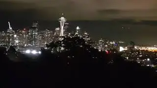 Kerry Park overlooking Seattle at night Sept 29, 2017