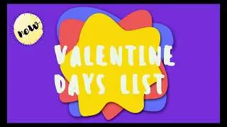 Valentine Week List 2019 | List of Valentine Day