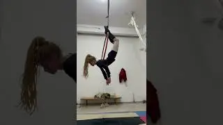 Aerial Hoop - Dynamic Acrobatic Flow - Rolls -Circus Art 🎪