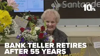 Santander Bank employee in Wakefield retires after 55 years