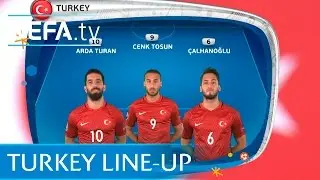 Turkey's starting lineup against Croatia: UEFA EURO 2016
